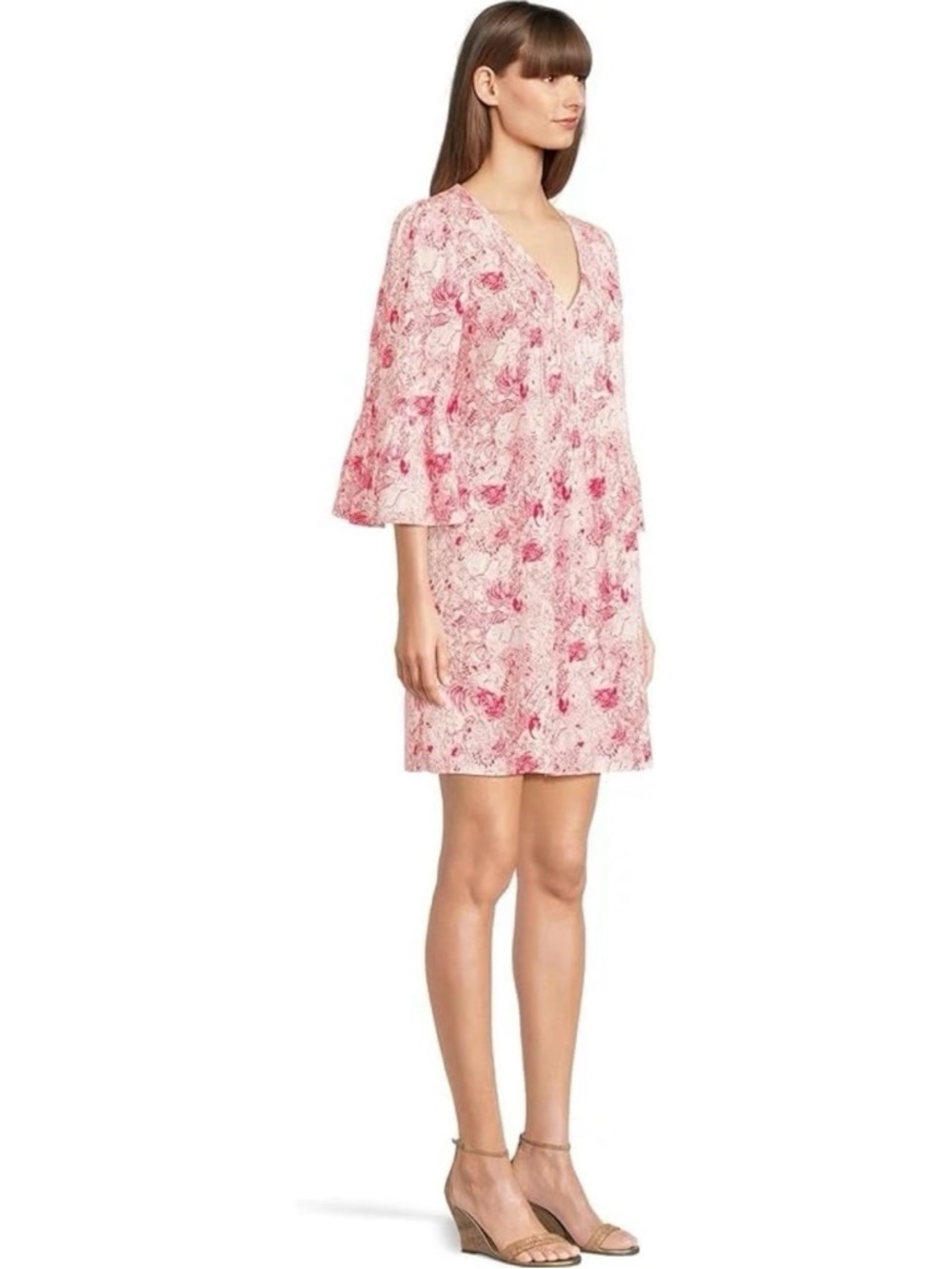 Lilly Pulitzer Danika Tunic Dress Women’s 8 Raspberry Rouge Animal Magnetism NWT